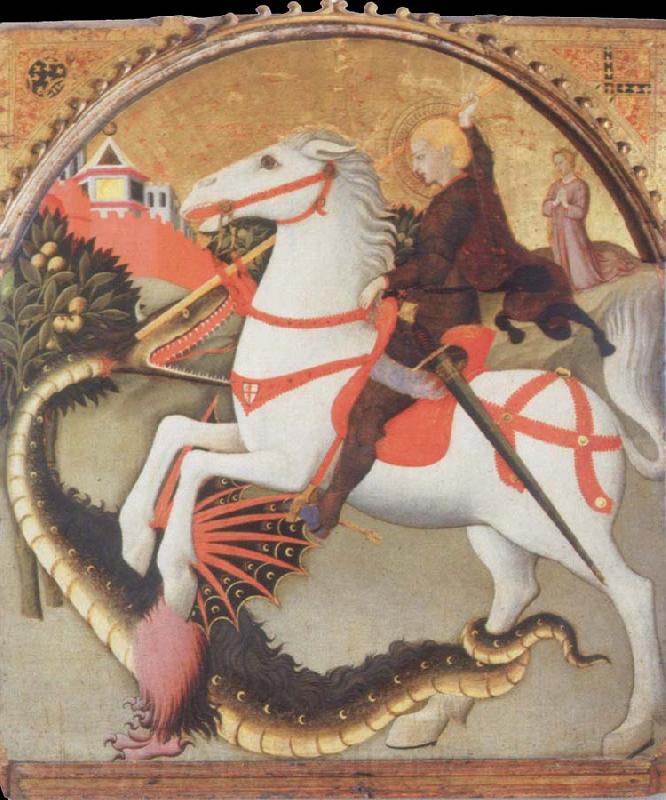 SANO di Pietro St.George and the Dragon Norge oil painting art